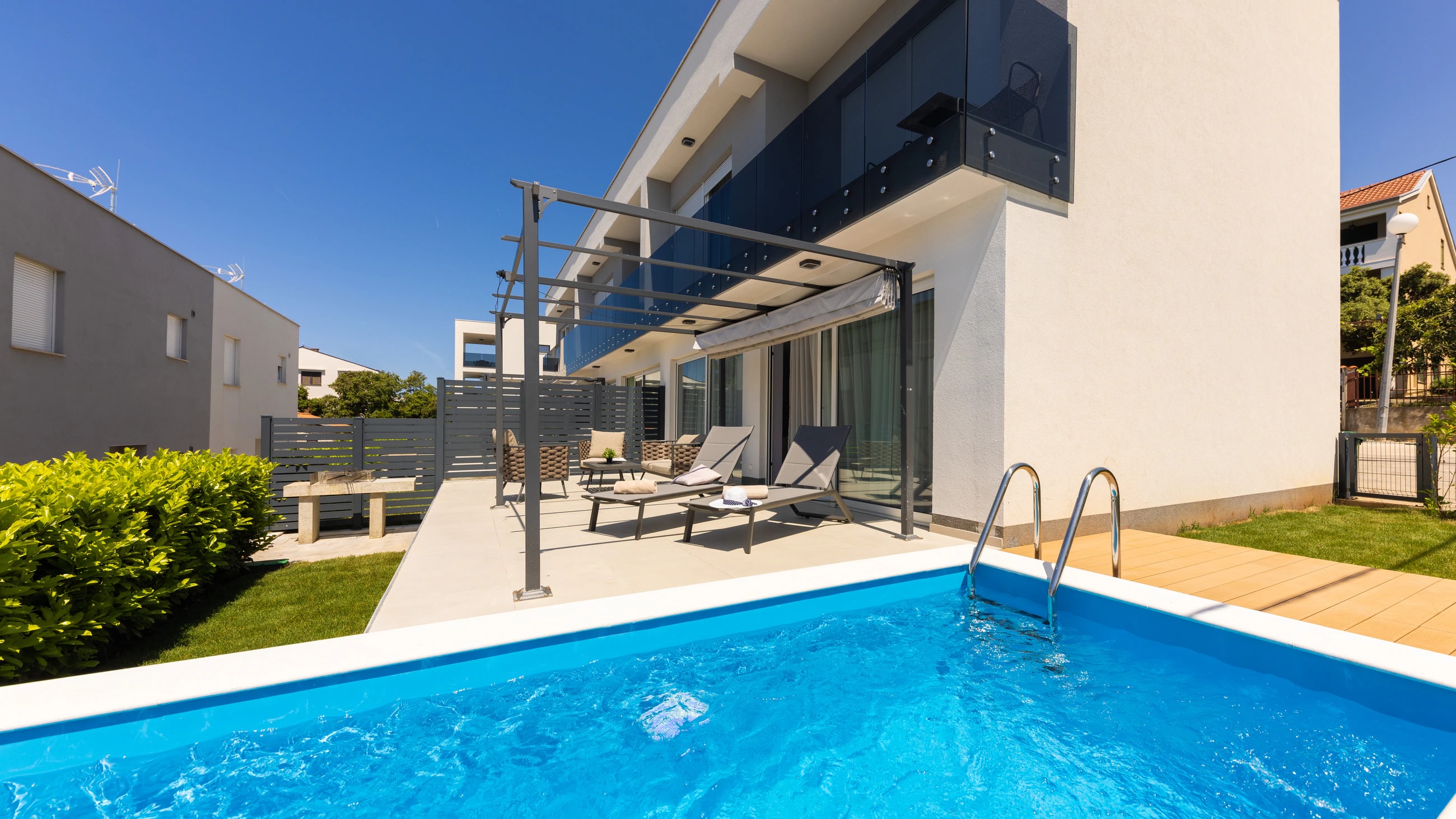 Private pool at Zadar Premium Apartments