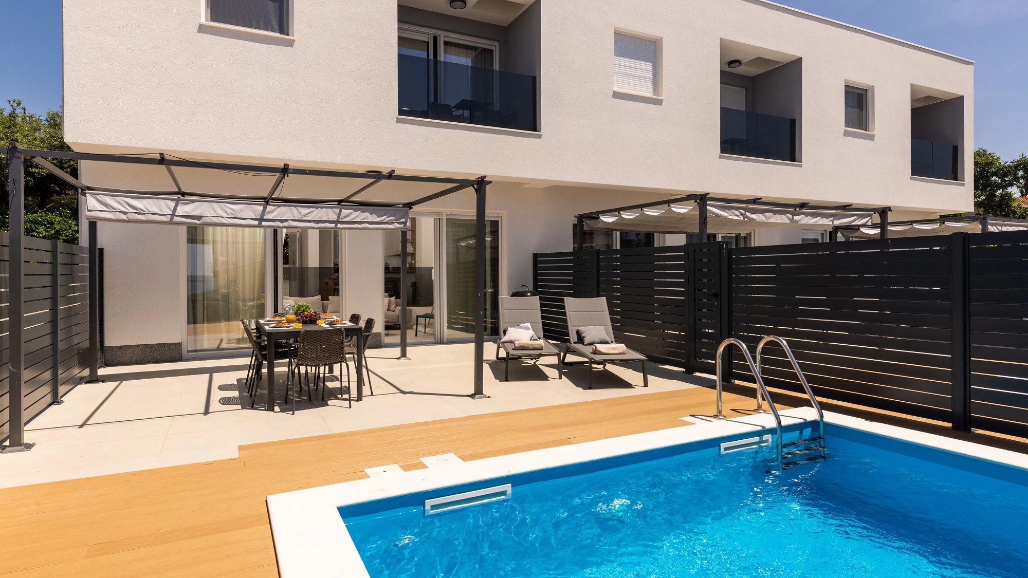 Private pool apartment near Zadar